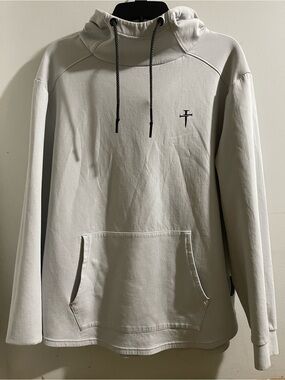 Three Nails Pro-Tech XL Light Gray Pullover Hoodie - Men